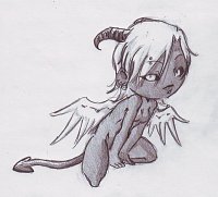 Fanart: Is it a little Devil or Angel?