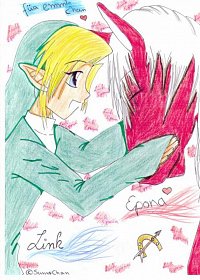 Fanart: Link un an (große?!) Epona füa maeine emmi *knuff*