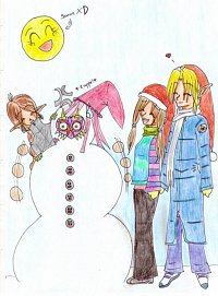 Fanart: ~Datt Horror Kid als Snowman XD''~ Merry X-mas, Baghi! *flausch*