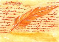 Fanart: KaKAO-Karte #7 Orange Feather