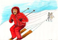 Fanart: Thor fährt Ski