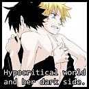 Cover: Hypocritical world and her dark side.