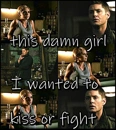 Cover: This damn girl I wanted to kiss or fight