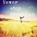 Cover: Never stop dreaming