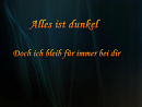 Cover: Alles ist dunkel