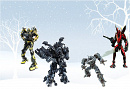 Cover: Ironhide, Ratchet, Jazz & Mirage starring in - Happy Holidays at the Lennox Farm !!