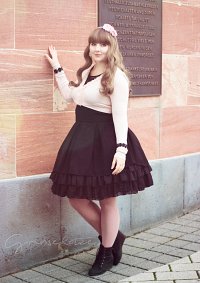 Cosplay-Cover: Lady Sloth High-Waist-Skirt black