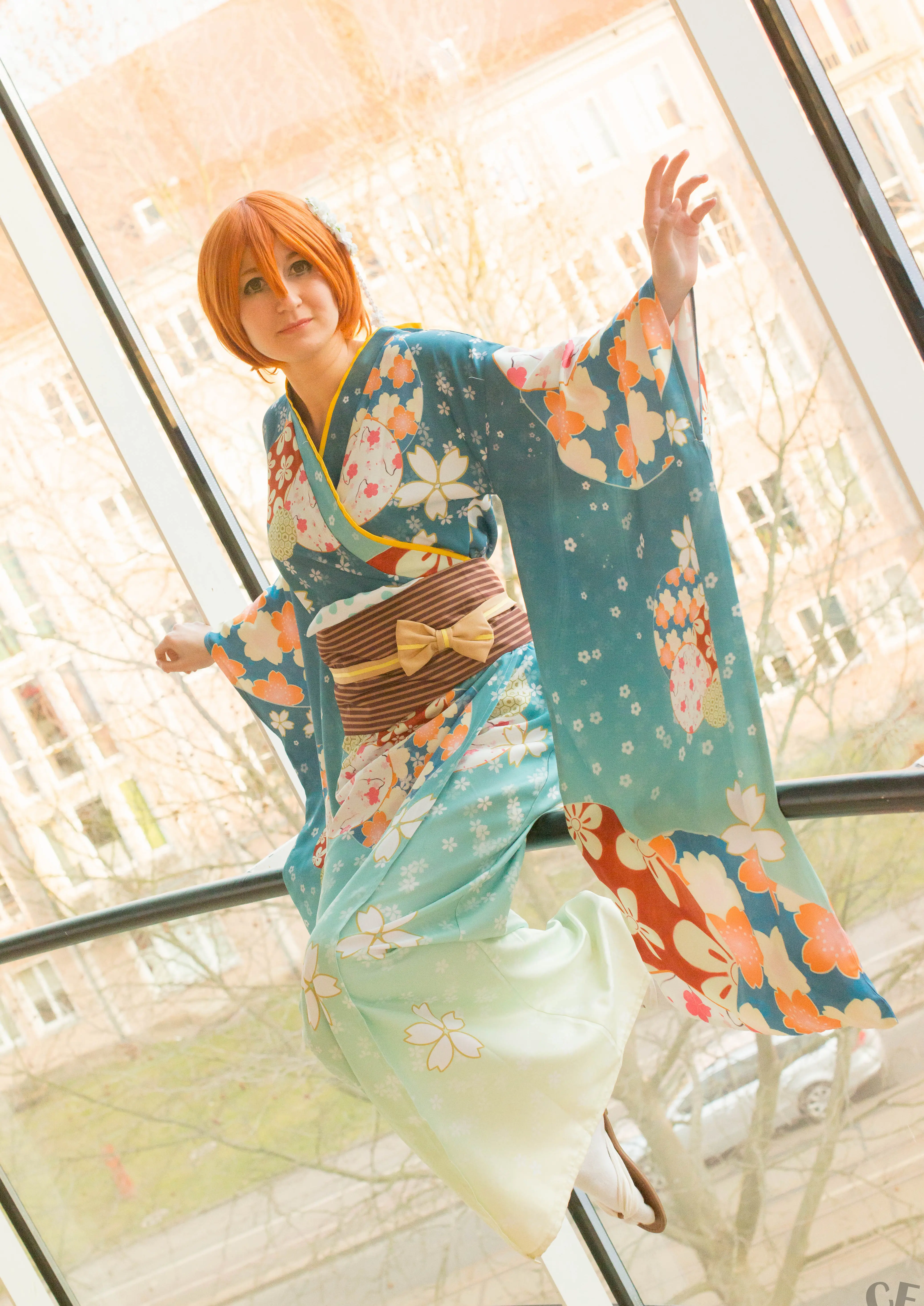 Cosplay-Cover: Hoshizora Rin (Kimono Version)
