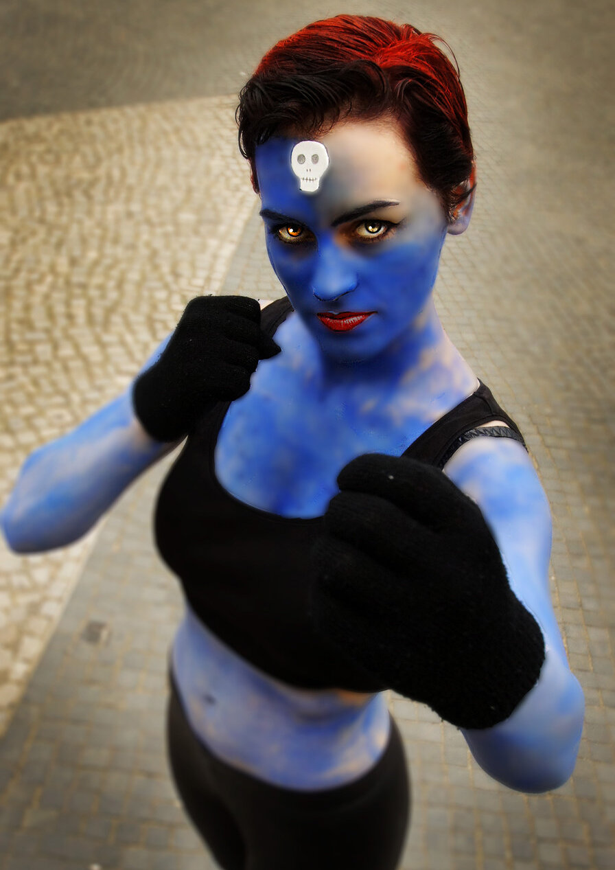 Cosplay-Cover: Mystique (Comic-Version)