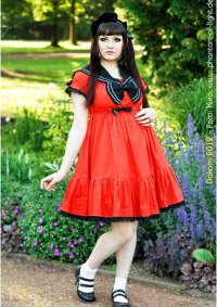 Cosplay-Cover: Sailor Lolita ~ red, black & white ~  26°C ~ Juni 
