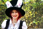 Cosplay-Cover: weißes Zeithäschen