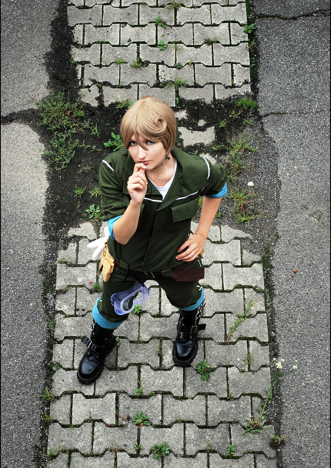 Cosplay-Cover: Spanner | Grüner Overall