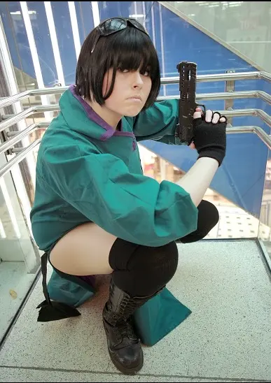 Cosplay-Cover: Mjr. Motoko Kusanagi [Green Dress]