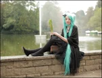 Cosplay-Cover: Miku Hatsune (Black Dress)