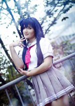 Cosplay-Cover: Yoshiko Tsushima (Sommerschuluniform)