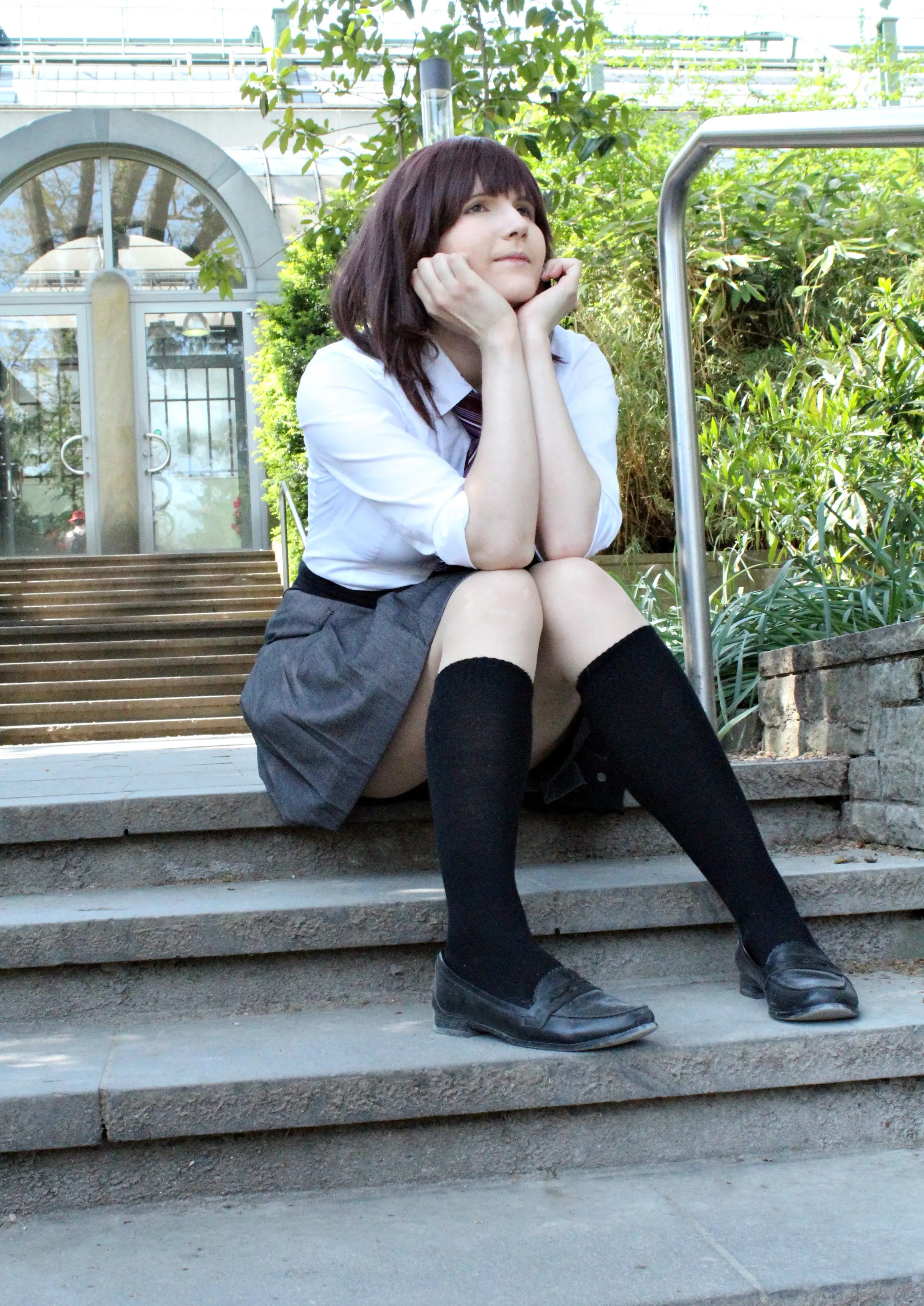 Cosplay-Cover: Futaba Yoshioka (Sommer Uniform)