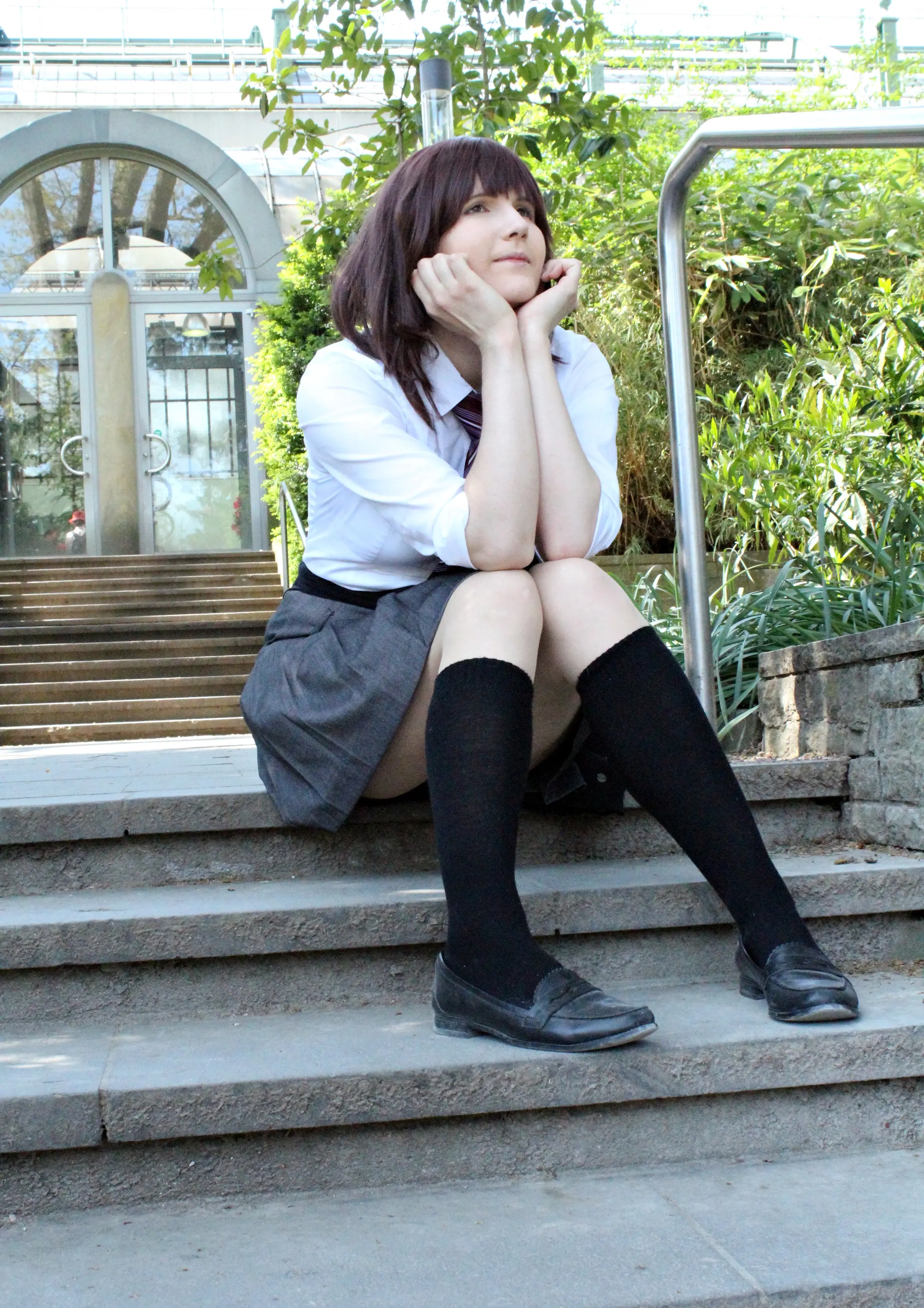 Cosplay-Cover: Futaba Yoshioka (Sommer Uniform)
