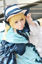 Cosplay-Cover: Victorique de Blois (blau/weißes Artwork)