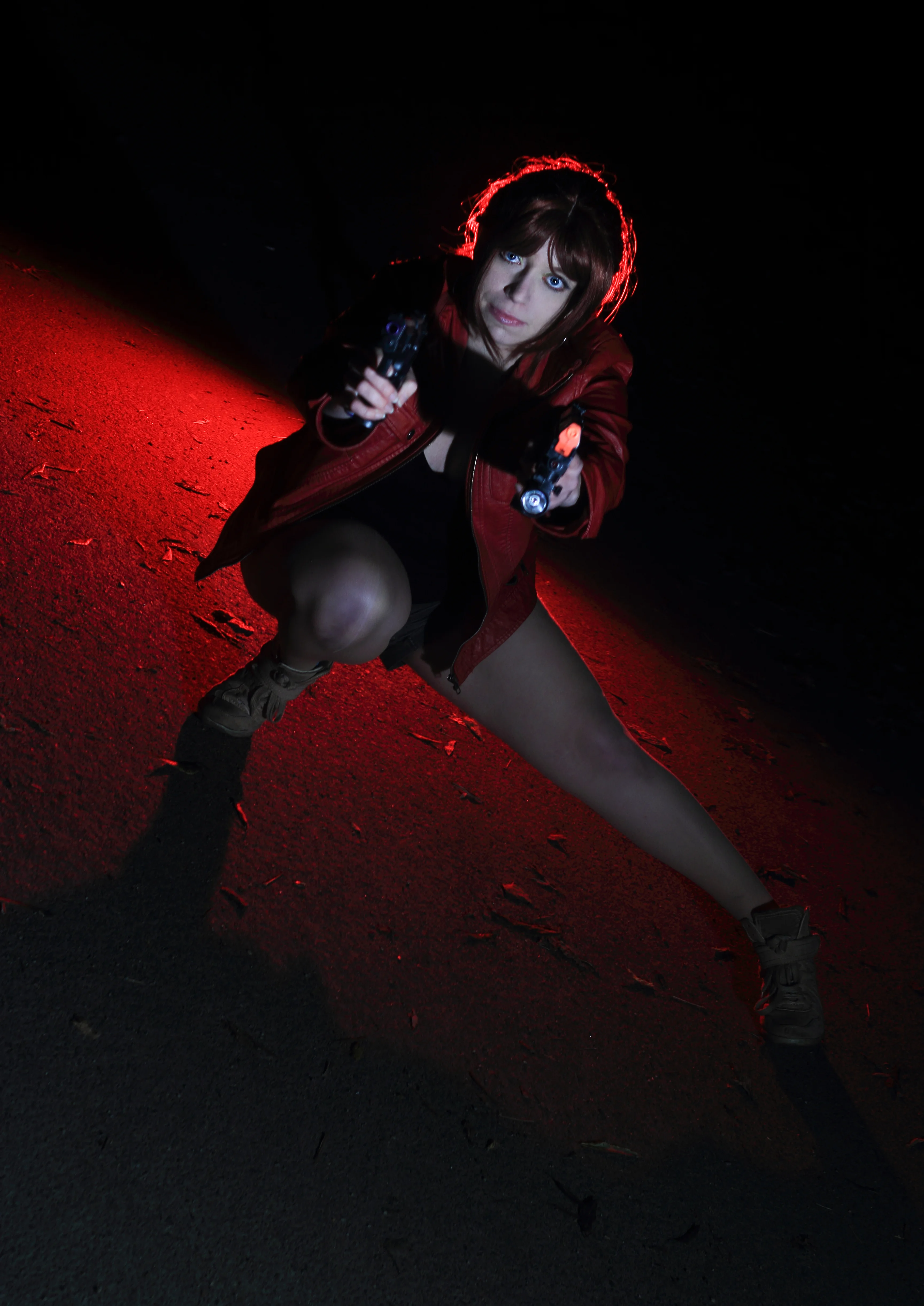 Cosplay-Cover: Claire Redfield (Leons Bikeroutfit Female-Version)