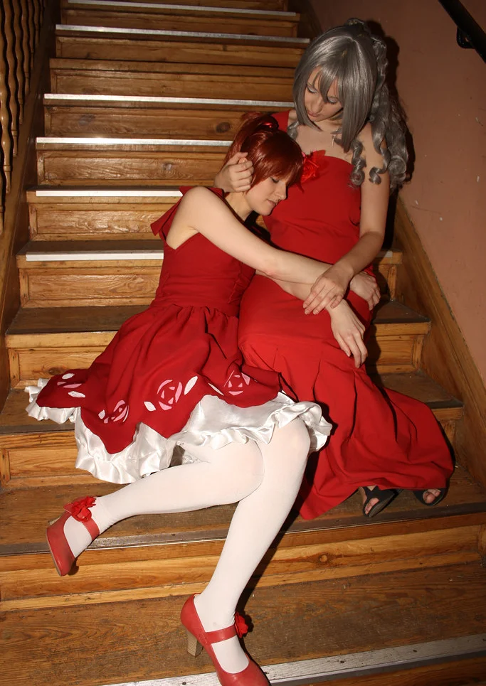 Cosplay-Cover: Shizuma Hanazono (Etoile Wahl - rotes Kleid)