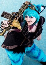 Cosplay-Cover: Grinsekatze Steampunk