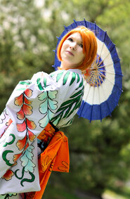 Cosplay-Cover: Nami (Artbook Kimono flieder)