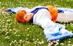 Cosplay-Cover: Nami (Artbook Kimono white/blue)