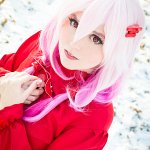 Cosplay: Inori Yuzuriha [Red Flower Dress]