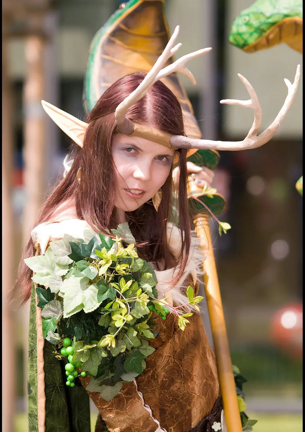 Cosplay-Cover: Nachtelfendruide im T1-Set