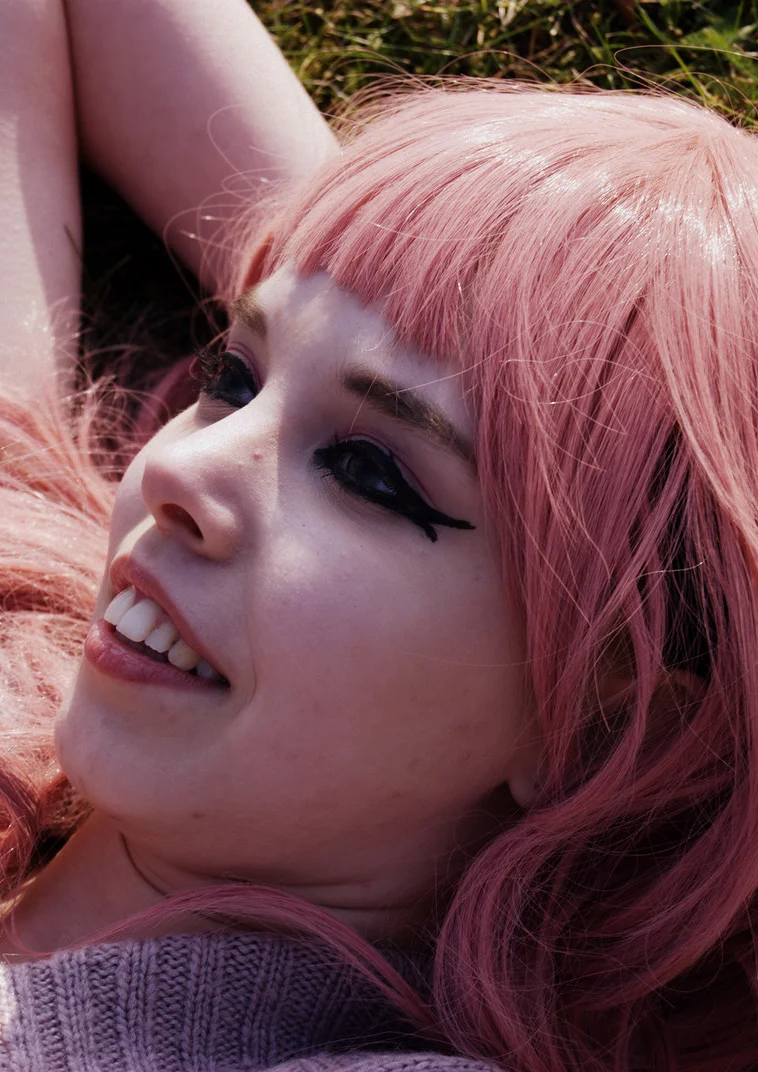 Cosplay-Cover: Ich mit Perücke