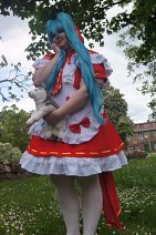 Cosplay-Cover: Miku Hatsune 【ρяσנєcт ∂ινα 2η∂ яє∂ яι∂ιηg нσσ∂】