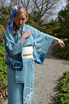 Cosplay-Cover: Yukata - blau