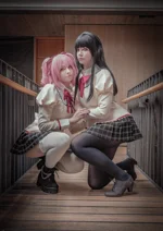 Cosplay-Cover: Madoka Kaname - Schuluniform