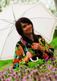 Cosplay-Cover: Blümchen-Yukata