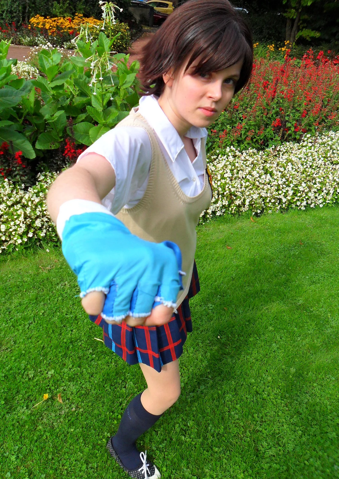 Cosplay-Cover: Asuka Kazama - Schuluniform