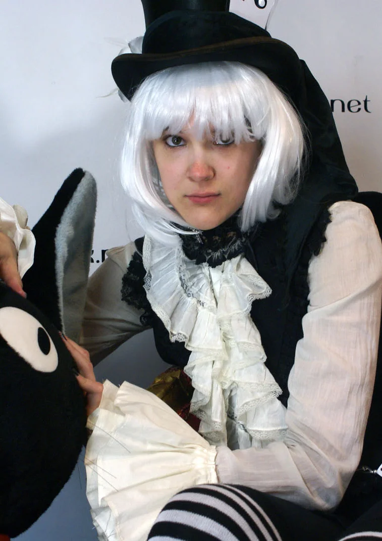 Cosplay-Cover: Schwarzer Hutmacher