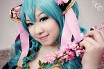 Cosplay-Cover: Miku Hatsune Project Diva 2nd Kimono Version