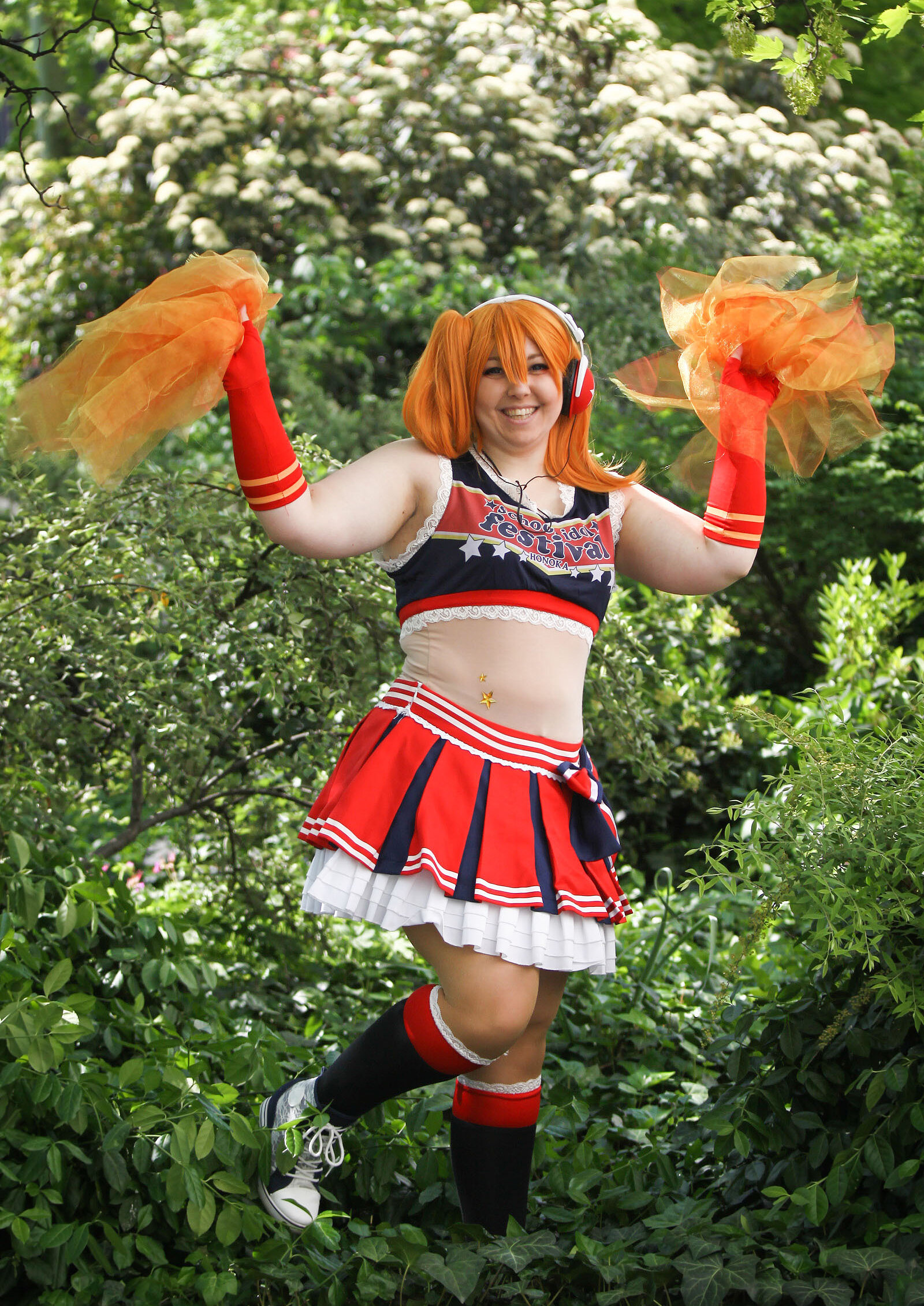 Cosplay-Cover: Honoka Kousaka (Cheerleader)