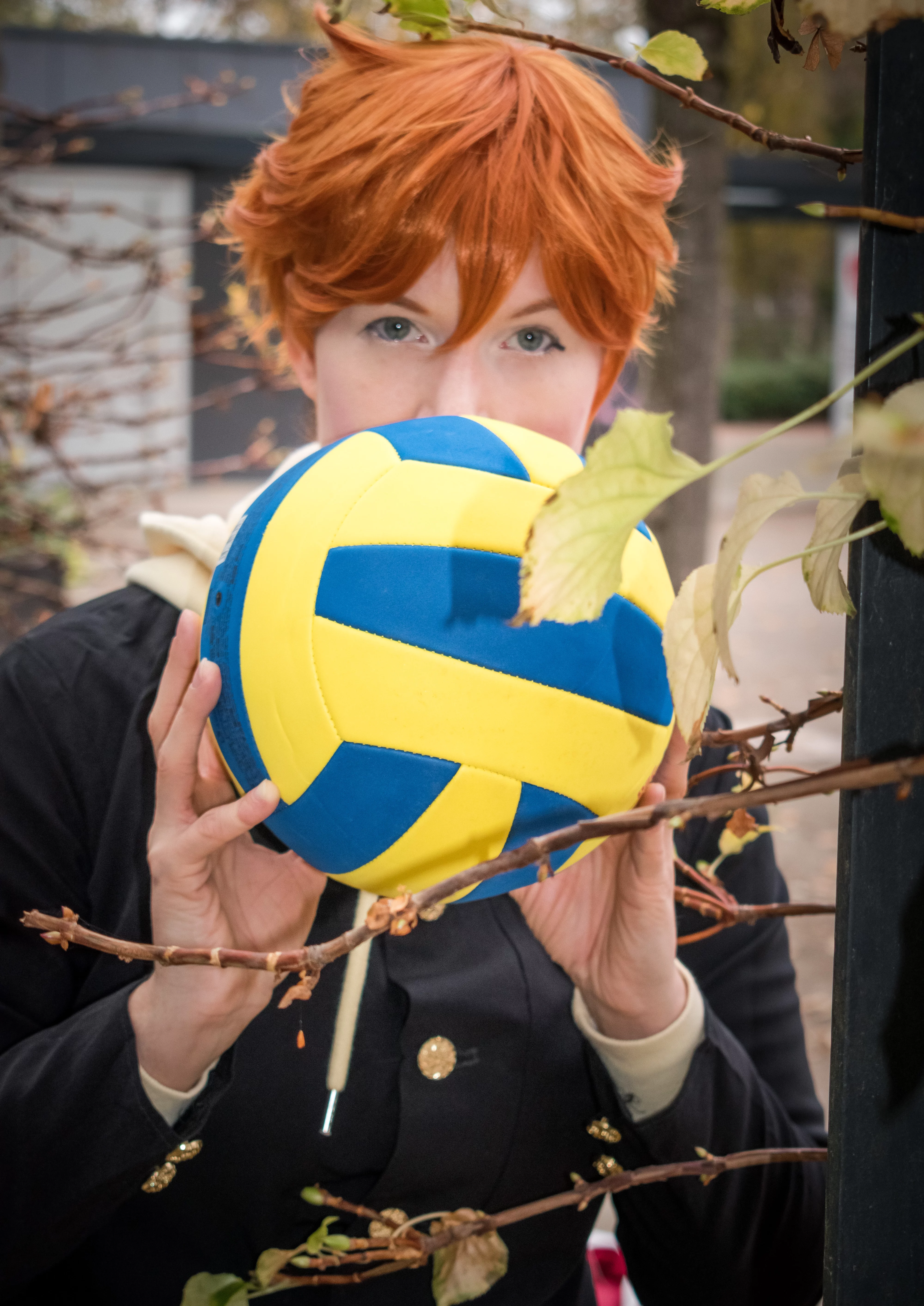 Cosplay-Cover: Hinata Shoyo (Schuluniform)