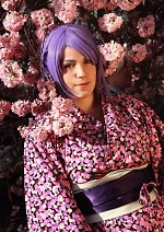 Cosplay-Cover: Kimono lila/flieder
