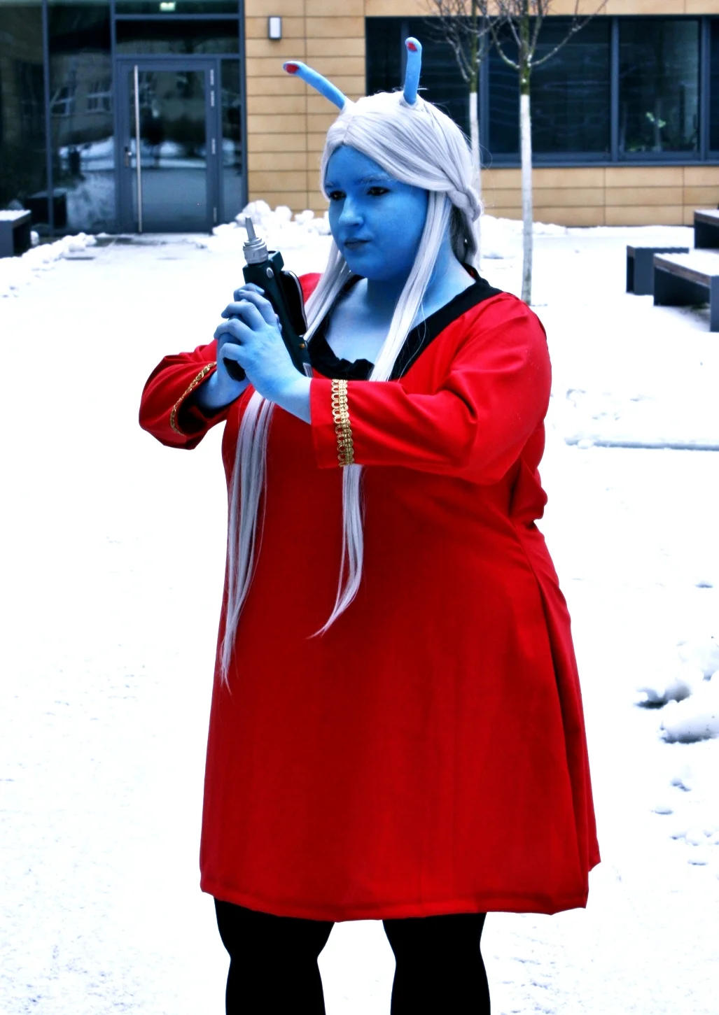 Cosplay-Cover: andorianische Sicherheitsoffizierin