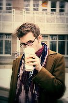 Cosplay-Cover: Hips!Ten (Hipster! Tenth Doctor - Blue Suit)