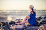 Cosplay-Cover: Saber Arturia Pendragon  (Blue Dress Fate EX)