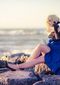 Cosplay-Cover: Saber Arturia Pendragon  (Blue Dress Fate EX)