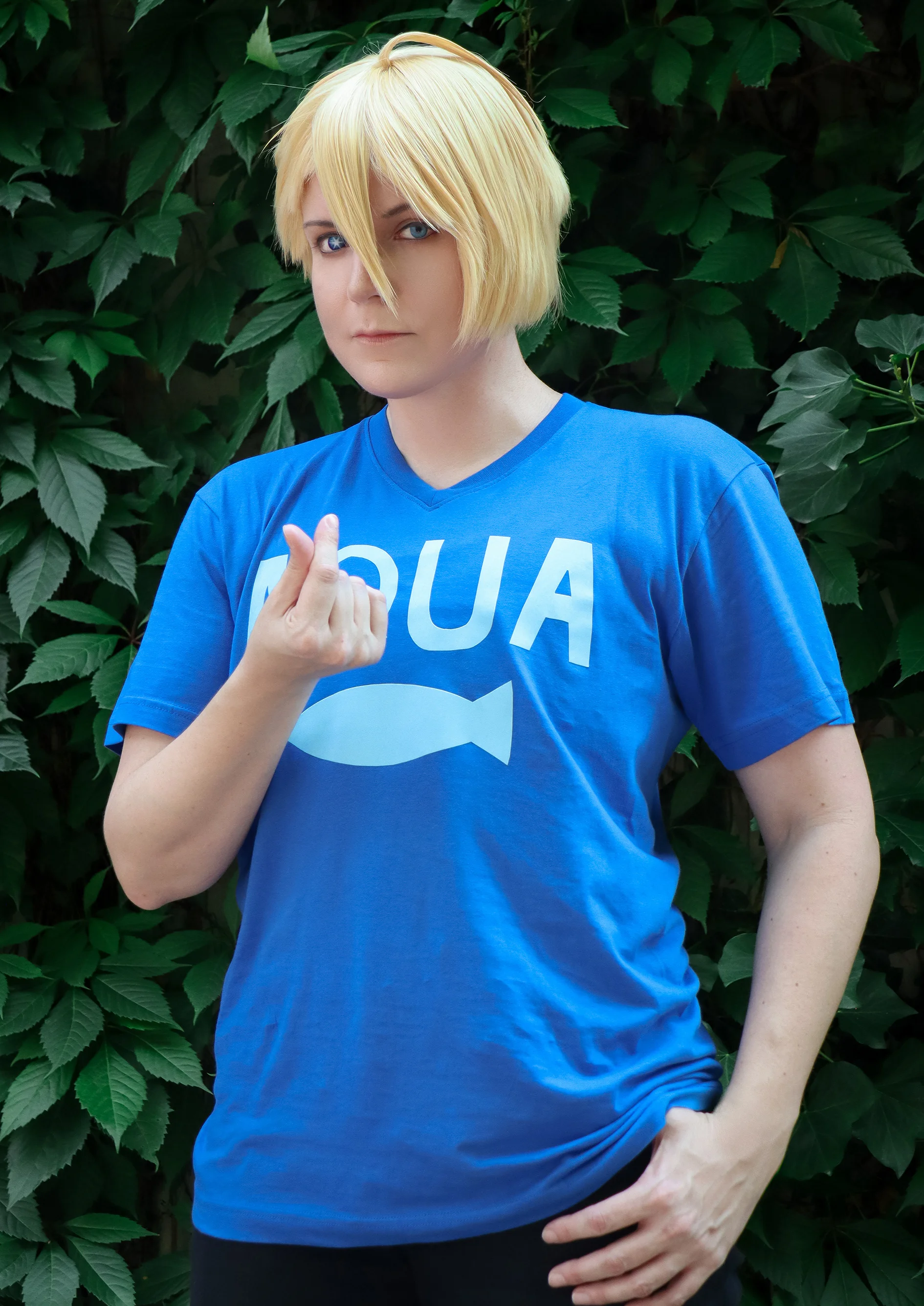 Cosplay-Cover: Aqua Hoshino *Aqua Shirt*