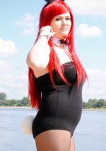 Cosplay-Cover: Erza Scarlet //Black Bunny Suit Armor//