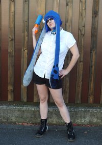 Cosplay-Cover: Inkling [Blau]