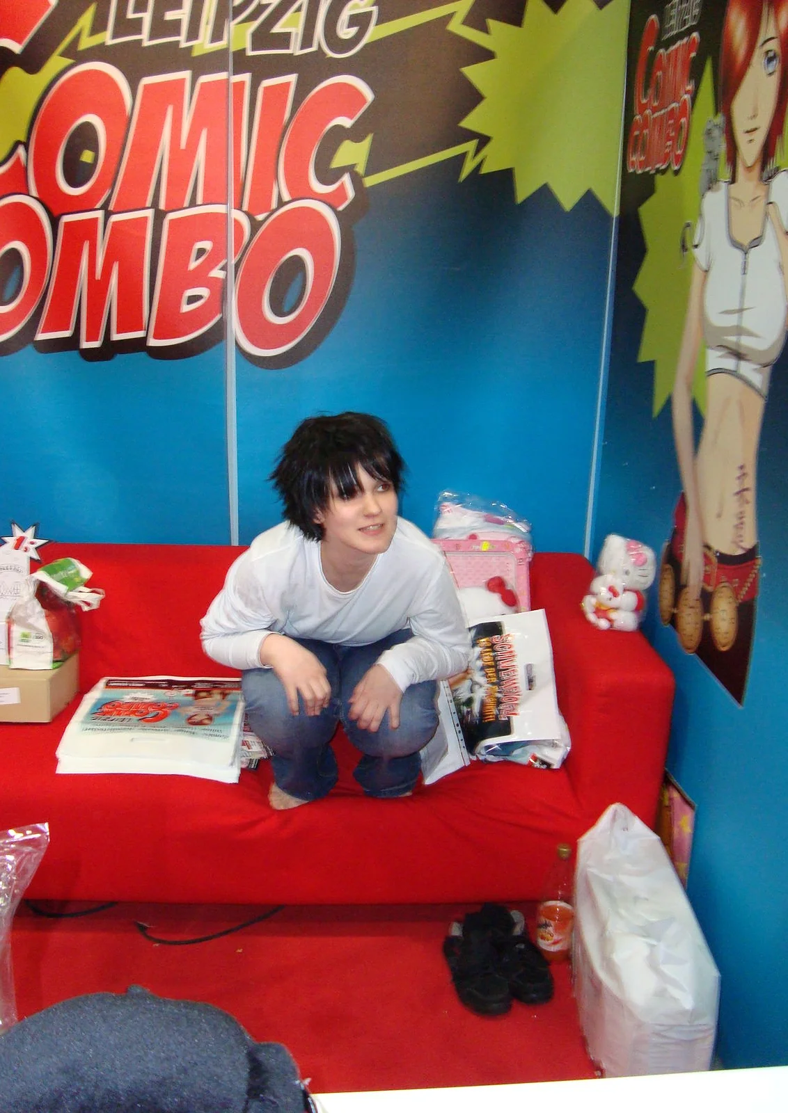 Cosplay-Cover: Buchmessestand