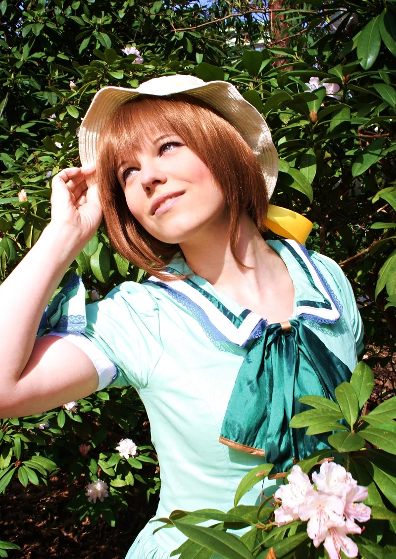 Cosplay-Cover: Sakura Kinomoto [grünes Sommerkleid]