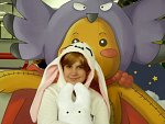 Cosplay-Cover: Mokona Plush Hoodie